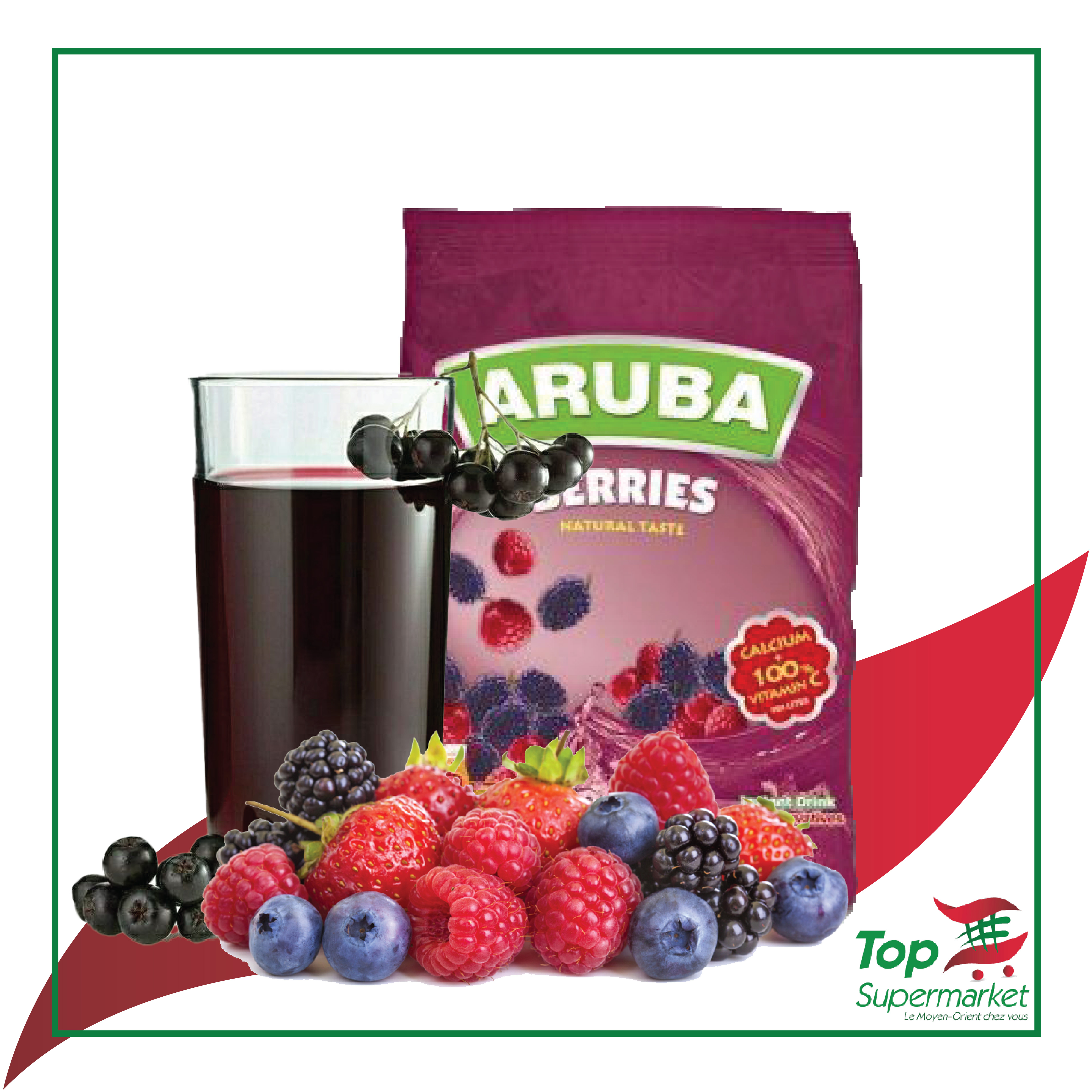 Aruba jus en poudre baie 750gr